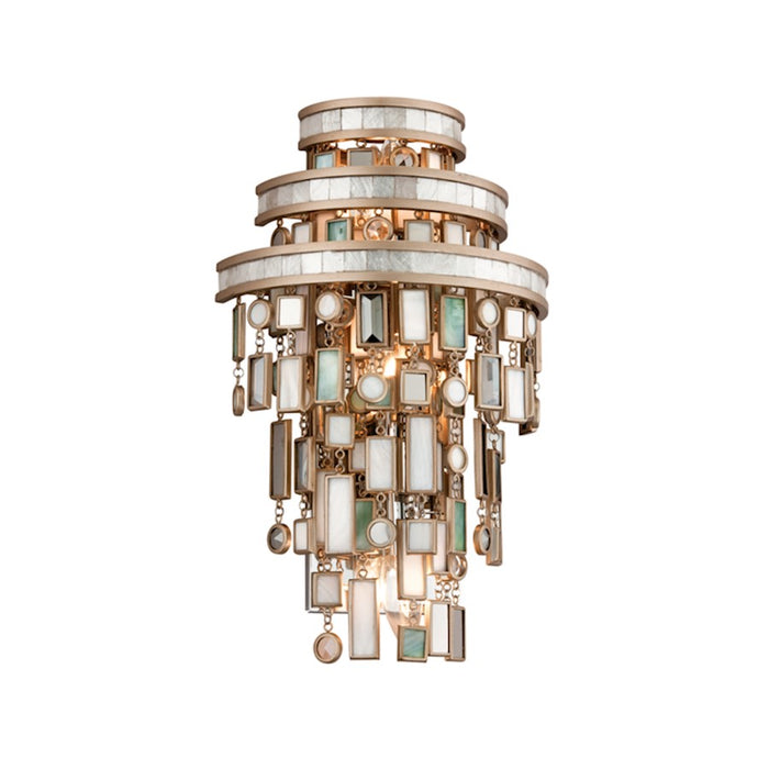 Corbett Lighting Dolcetti 3 Light Wall Sconce, Champagne Leaf