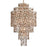 Corbett Lighting Dolcetti 19Lt Pendant, Dolcetti Silver/Crystal