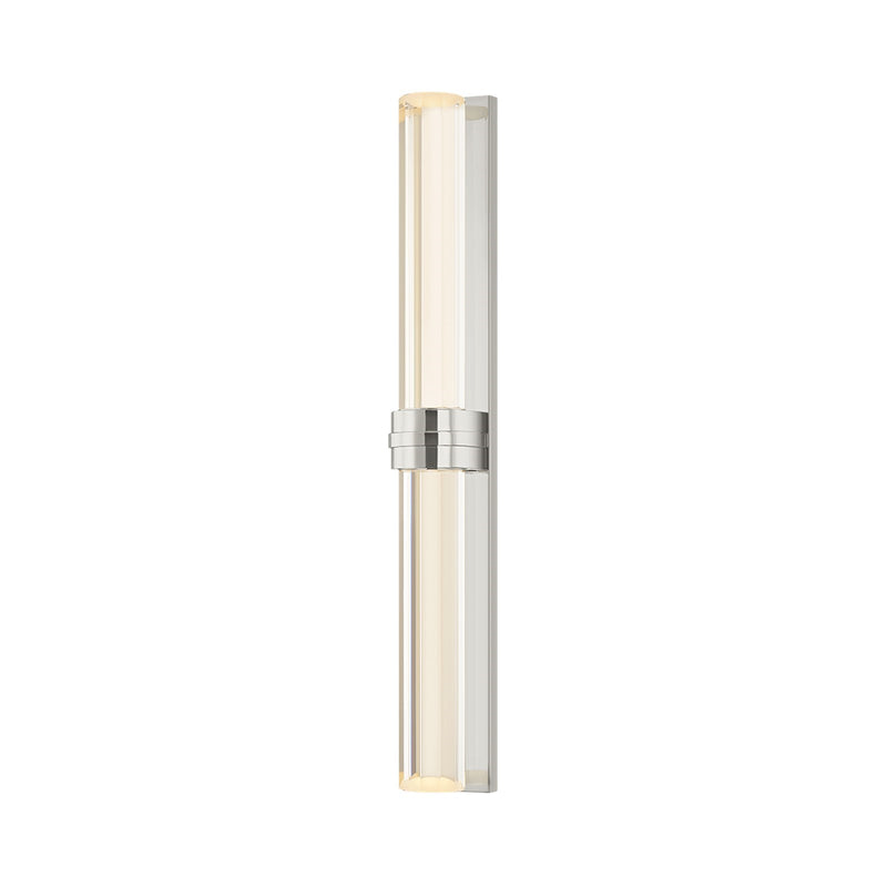 Corbett Lighting Parga 20in 2-Light Wall Sconce | Polished Nickel and Clear Crystal | Bathroom & Hallway Accent Light | Model 153-02-PN