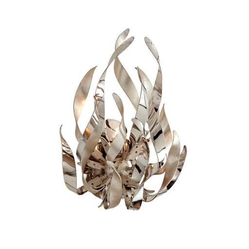 Corbett Lighting Graffiti 1 Light Wall Sconce, Silver Leaf