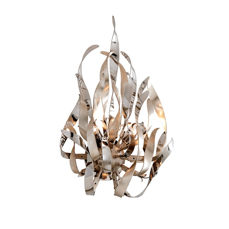 Corbett Lighting Graffiti 2 Lt Wall Sconce, Silver/Smoke