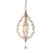 Corbett Lighting Bijoux 1Lt Mini Pendant, Silver/Ant Mist/Faceted