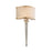 Corbett Lighting Harlow 2 Light Wall Sconce, Silver/Hardback Ivory Ice