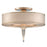 Corbett Lighting Harlow 4Lt Semi Flush Mount, Silve/Ivory Ice