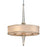 Corbett Lighting Harlow 6Lt Pendant, Silver/Ss Steel/Ivory Ice