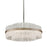 Corbett Lighting Chime 8 Lt Pendant, Silver Leaf/Clear Tubular
