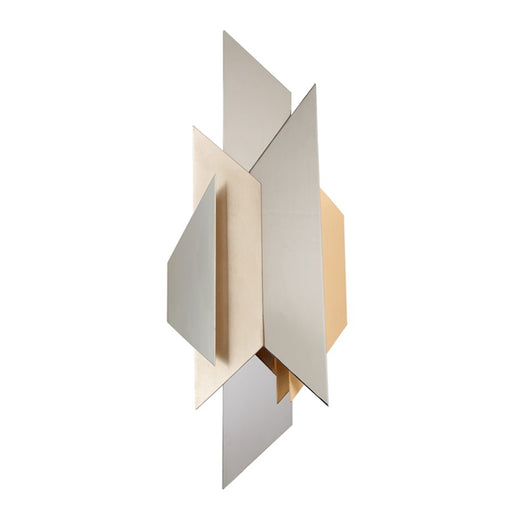 Corbett Lighting Modernist 2 Light Sconce, Silver/Gold Leaf