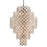 Corbett Lighting Tiara 17 Light Chandelier, Gold/ Steel - 214-717-SGL-SS