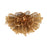 Corbett Lighting Pulse 5 Lt Semi-Flush Mount, Gold Leaf