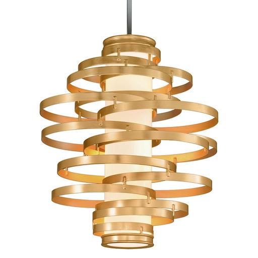 Corbett Lighting Vertigo 3 Light Chandelier, Gold Leaf - 225-44-GL