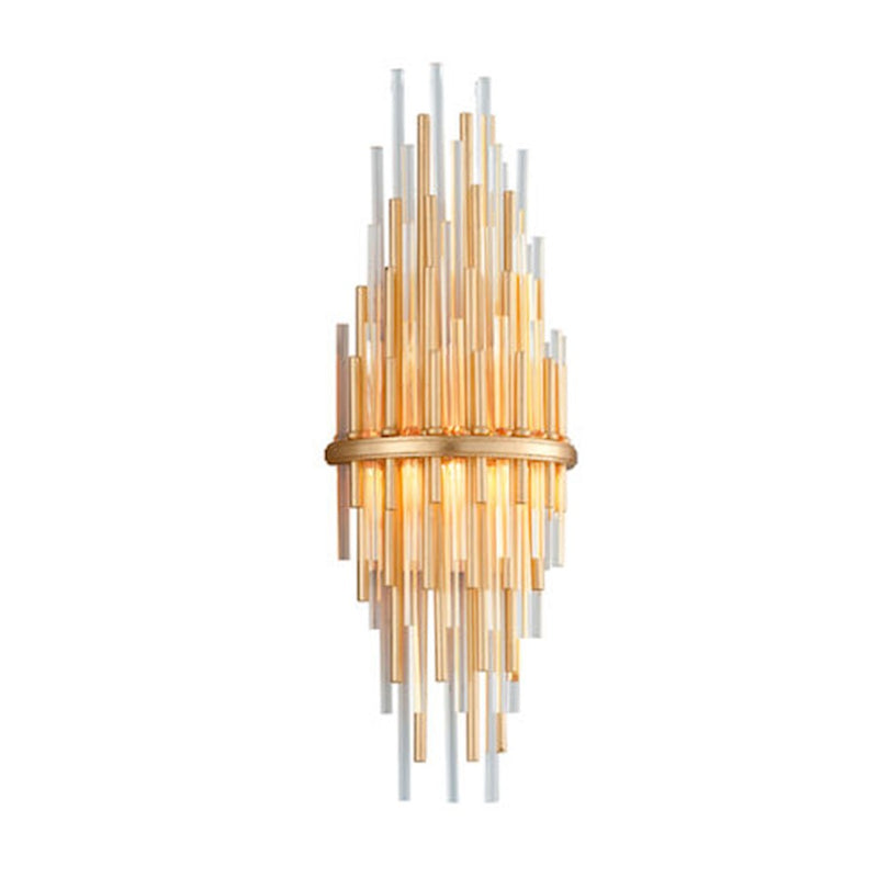Corbett Lighting Theory 1Lt Wall Sconce, Tall Gold/Ss