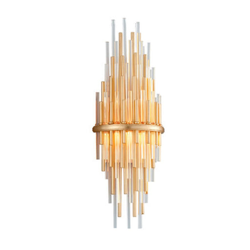 Corbett Lighting Theory 1Lt Wall Sconce, Tall Gold/Ss