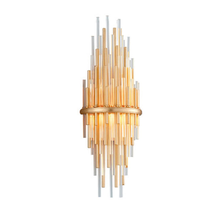 Corbett Lighting Theory 1Lt Wall Sconce, Tall Gold/Ss