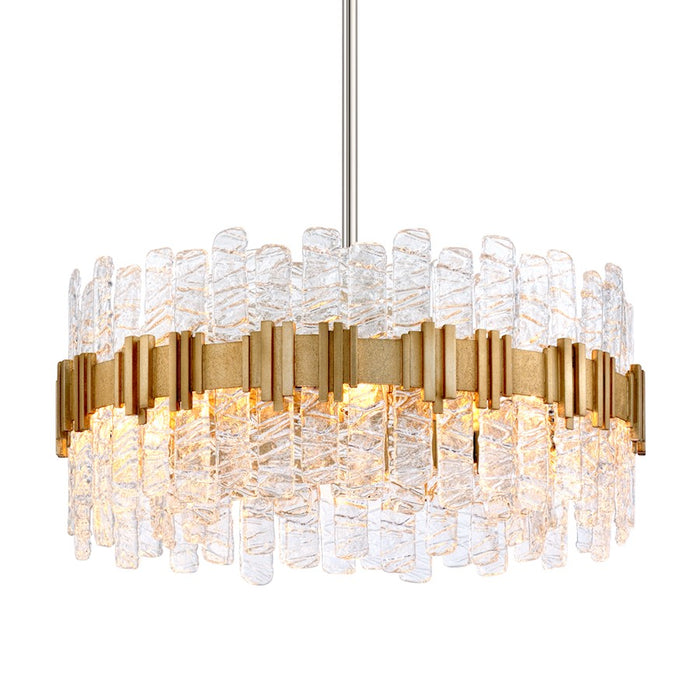 Corbett Lighting Ciro 8 Light Chandelier, Silver Stainless/Clear