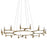 Corbett Lighting Nexus 16 Light Chandelier, Warm Silver Leaf - 258-016-WSL