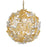 Corbett Lighting Milan 6 Light Chandelier, Gold Leaf - 279-46-GL