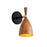 Corbett Lighting Utopia 1 Light Wall Sconce, Soft Black