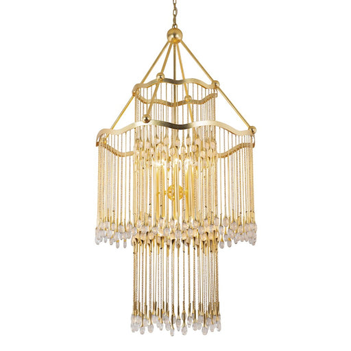 Corbett Lighting Kiara 16 Light Chandelier, Gold Leaf - 286-716-GL