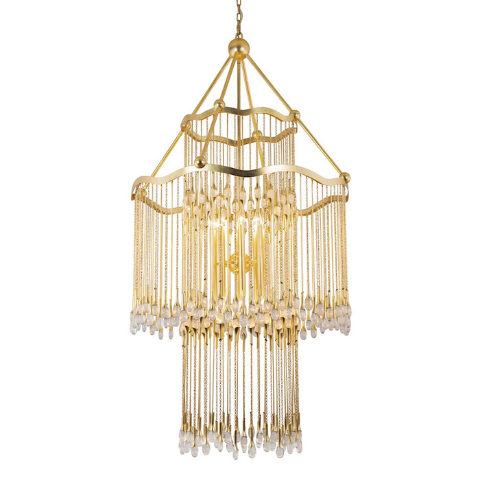 Corbett Lighting Kiara 16 Light Chandelier, Gold Leaf - 286-716-GL