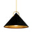 Corbett Lighting Charm 1 Lt Pendant, Black/Gold Leaf/Opal White
