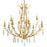 Corbett Lighting Prosecco 12 Lt Chandelier, Gold Leaf/White Meteorite