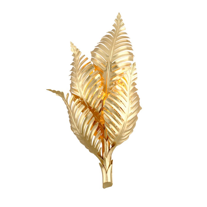 Corbett Lighting Tropicale 2 Light Wall Sconce, Gold Leaf