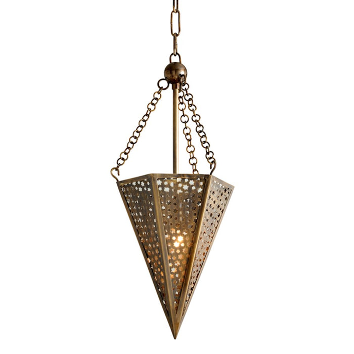 Corbett Lighting Star Of The East 1 Light Pendant, Bronze/Clear