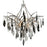 Corbett Lighting Nera Light Chandelier, Blackened Silver Leaf/Smoke