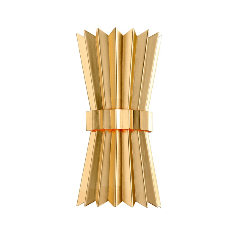 Corbett Lighting Moxy 2 Lt Wall Sconce, Gold Leaf