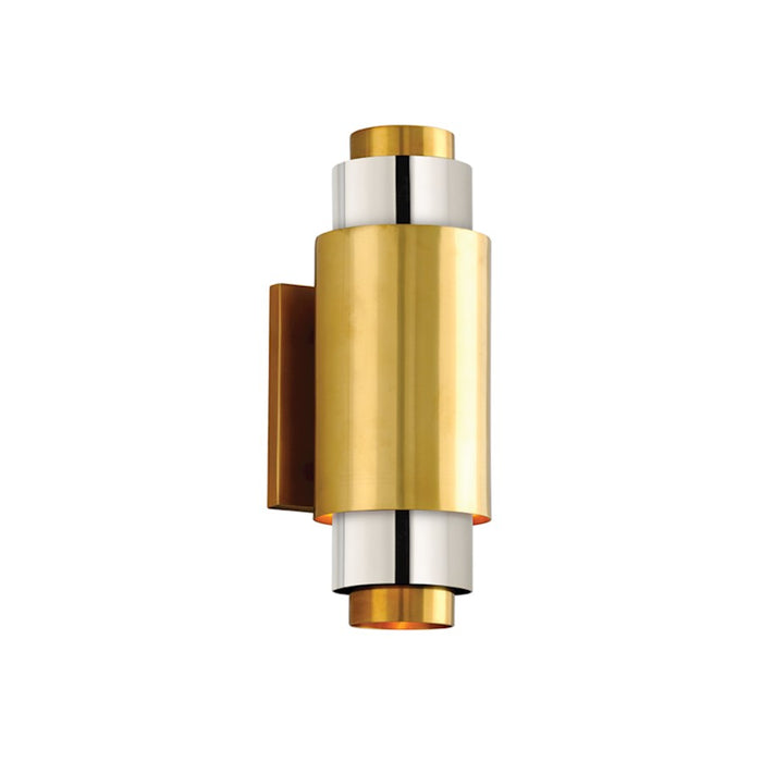 Corbett Lighting Sidcup 2 Light Wall Sconce, Polished Brass/Nickel