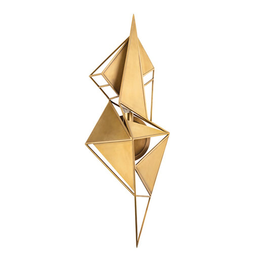 Corbett Lighting Freesia 2 Light Wall Sconce, Vintage Brass