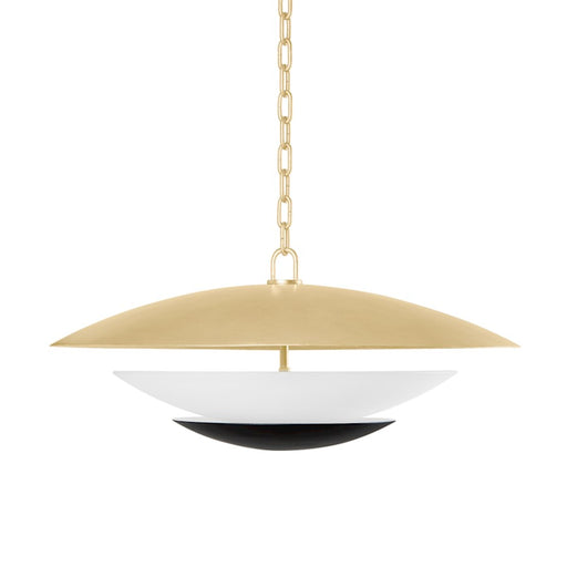 Corbett Lighting Adara Pendant, Gold Leaf/Soft Black