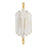 Corbett Lighting Selene 4 Light Wall Sconce, Polished Brass/White