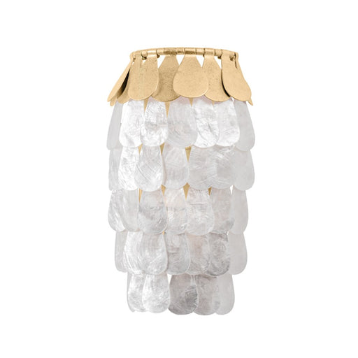 Corbett Lighting Coralie 2 Light Wall Sconce, Vintage Gold Leaf