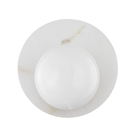Corbett Lighting Cobalt 1 Light Sconce, Vintage Brass/Opal Shiny