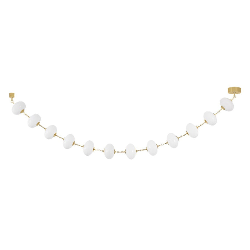 Corbett Lighting Nephele 12 Light Chandelier, Polished Brass/Cloud