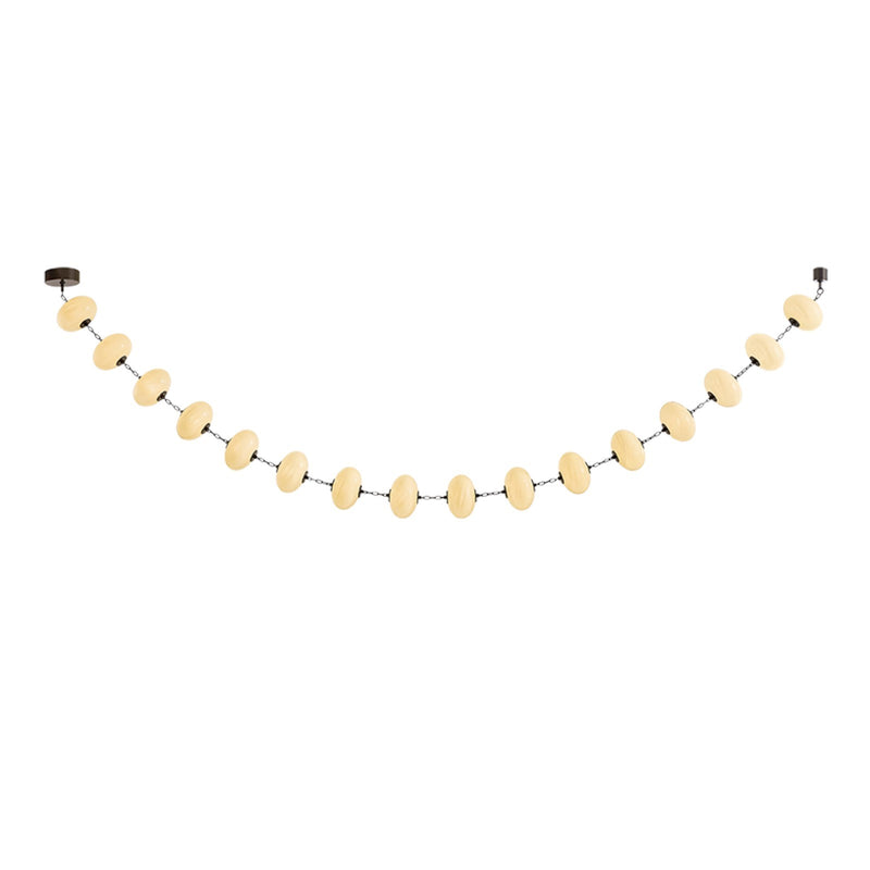 Corbett Lighting Nephele 16-Light LED Chandelier | Bronze and Cream Cloud Glass | Dining Room & Foyer | 177 in L | Model 473-11-BRZ
