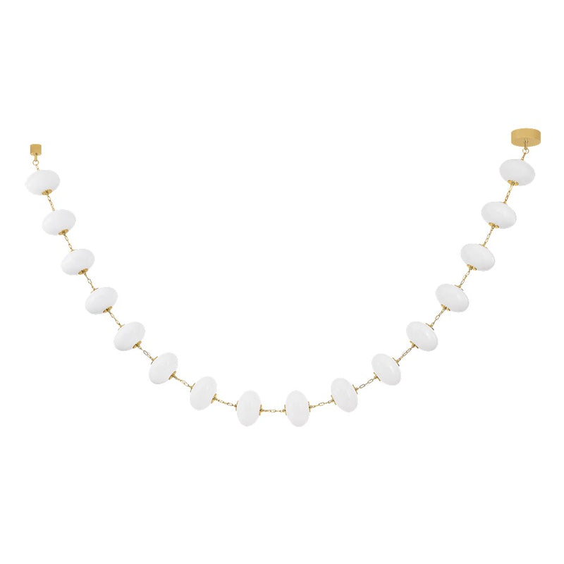 Corbett Lighting Nephele 16 Light Chandelier, Polished Brass/Cloud