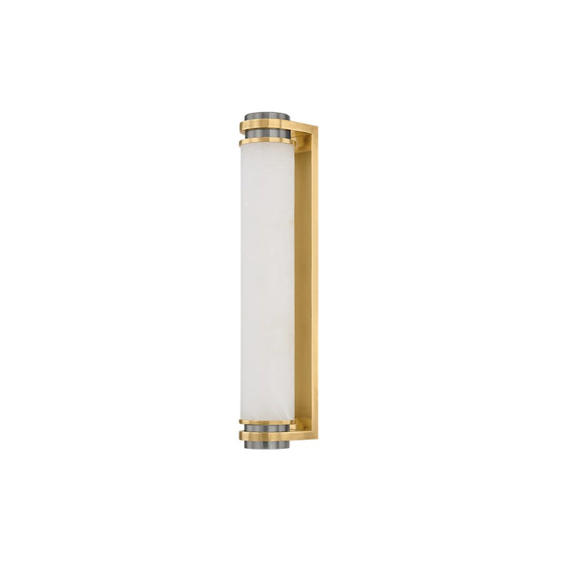 Corbett Lighting Sorrento 1Lt 17" Sconce, Brass/Pewter/Alabaster