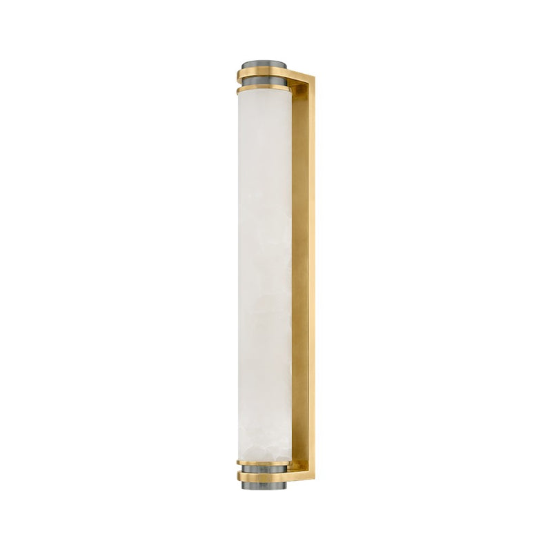 Corbett Lighting Sorrento 1Lt 22" Sconce, Brass/Pewter/Alabaster