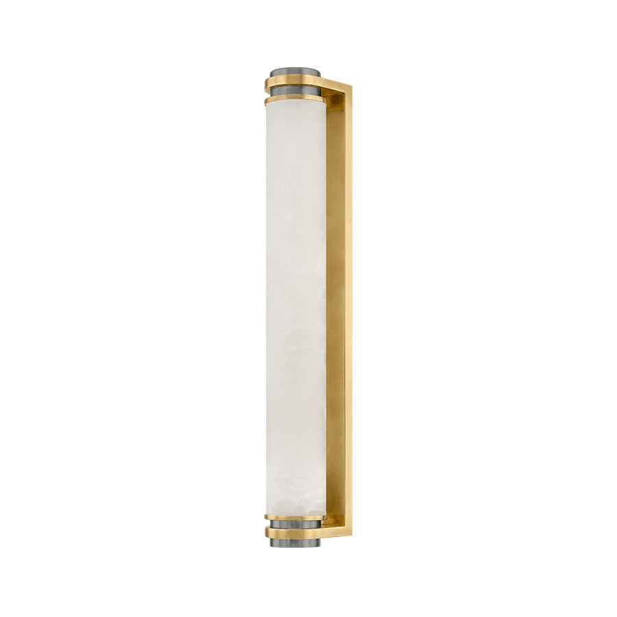 Corbett Lighting Sorrento 1Lt 22" Sconce, Brass/Pewter/Alabaster - 474-22-VB-VPT