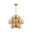 Corbett Lighting Cronus 12 Light Chandelier, Brass/Light Bronze - 476-34-VPB