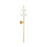 Corbett Lighting Evander 2Lt Wall Sconce, Gold Leaf/Gesso White - 477-02-VGL-GSW