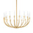 Corbett Lighting Amalthea 18 Light Chandelier, Brass/Etched Matte - 481-28-VB