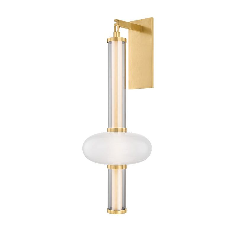 Corbett Lighting Corbin 1Lt Wall Sconce, Brass/Clear Inside Etched