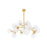 Corbett Lighting Glasgow 15 Light Chandelier, Brass/Remolino Blanco - 488-47-VPB