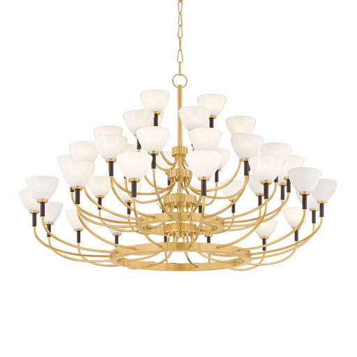 Corbett Lighting Brahma 44 Light Chandelier, Brass/Bronze/Cloud - 489-49-VB-BRZ