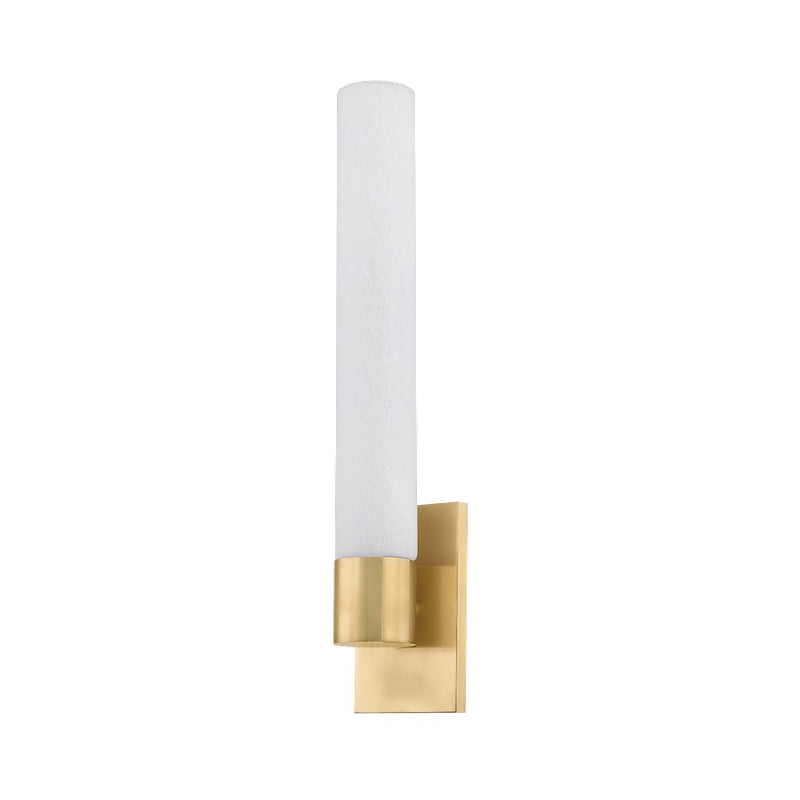 Corbett Lighting Balerma 1 Light Wall Sconce, Brass/Matte Cloud