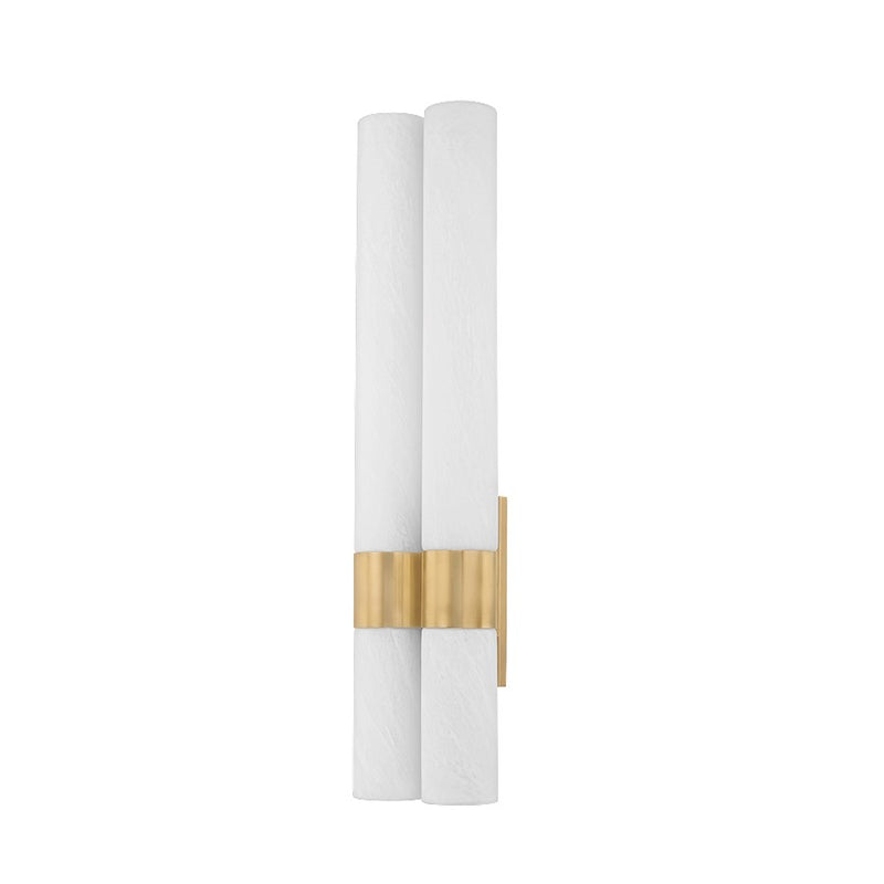 Corbett Lighting Balerma 4 Light Wall Sconce, Brass/Matte Cloud