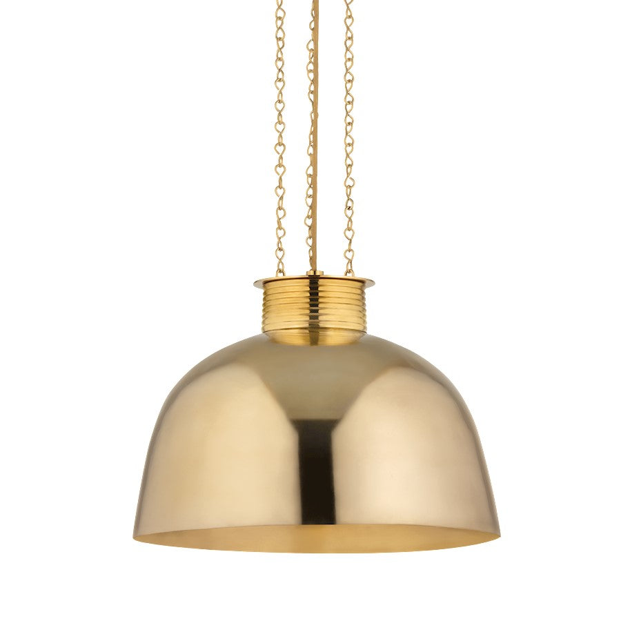 Corbett Lighting Perseus 1 Light 20" Pendant, Brass - 495-20-VB